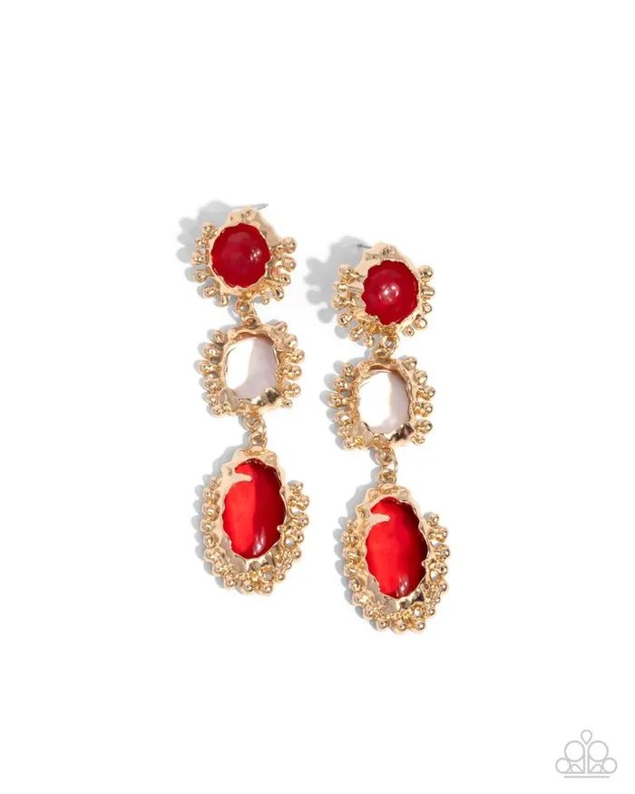 Earrings Paparazzi Jewelry Paparazzi Earring Emotional Elegance Red Earrings Paparazzi Jewelry Paparazzi Earring Emotional Elegance Red
