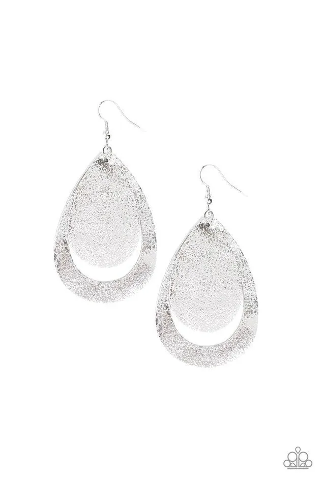 Earrings Paparazzi Jewelry Paparazzi Earring Fiery Firework Silver