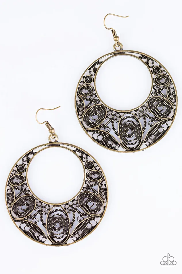 Earrings Paparazzi Jewelry Paparazzi Earring I Couldnt FILIGREE More Brass