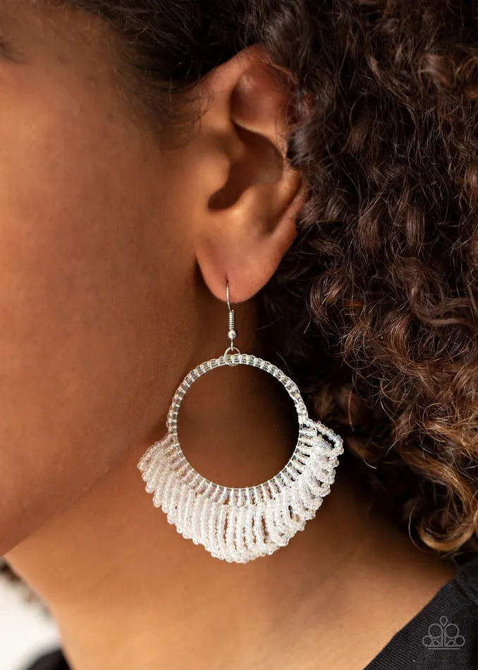 Earrings Paparazzi Jewelry Paparazzi Earring Iridescent Cant BEADlieve My Eyes Multi