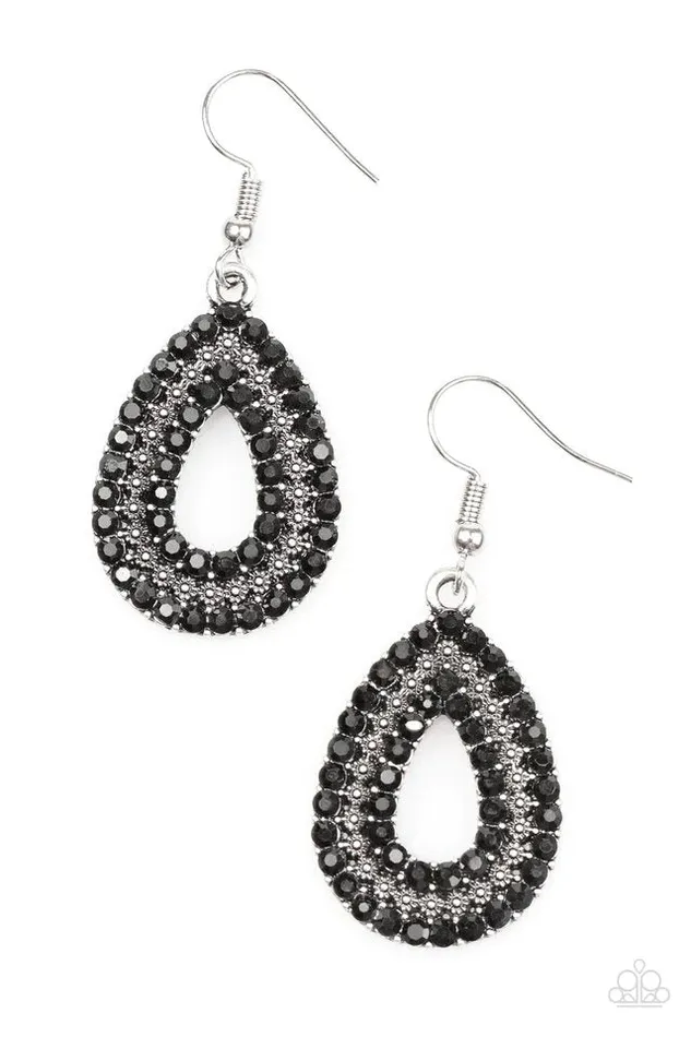 Earrings Paparazzi Jewelry Paparazzi Earring Make A GLAM Out Of You Black