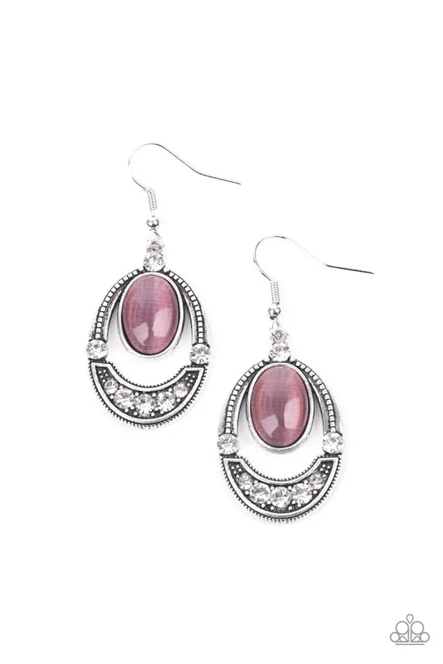 Earrings Paparazzi Jewelry Paparazzi Earring Serene Shimmer Purple Earrings Paparazzi Jewelry Paparazzi Earring Serene Shimmer Purple