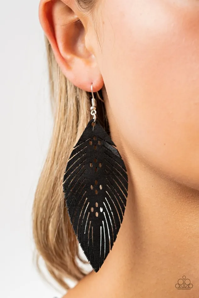 Earrings Paparazzi Jewelry Paparazzi Earring Wherever The Wind Takes Me Black