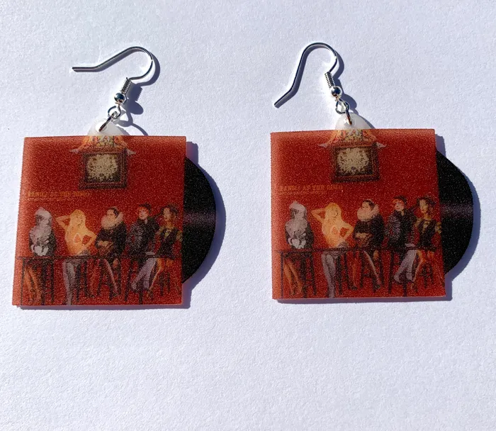 Earrings Sam Makes Things Panic At The Disco A Fever You Cant Sweat Out Vinyl Album Handmade Earrings Earrings Sam Makes Things Panic At The Disco A Fever You Cant Sweat Out Vinyl Album Handmade Earrings