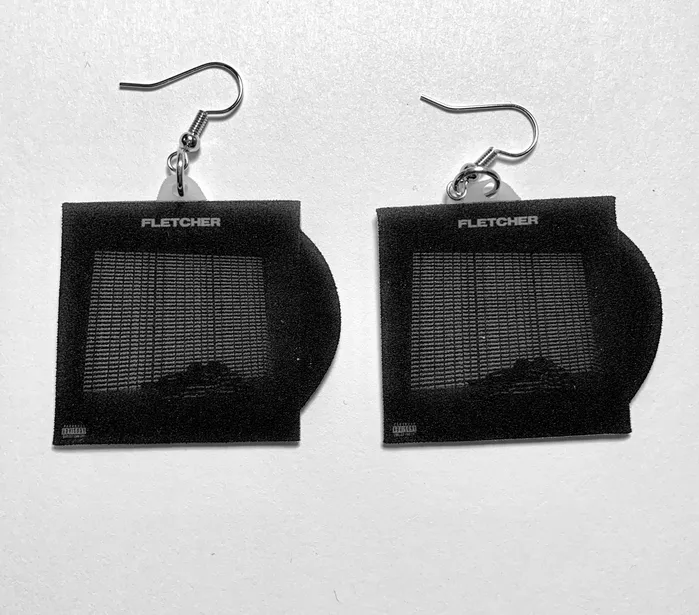Fletcher You Ruined New York City For Me Vinyl Album Handmade Earrings Sam Makes Things Earrings