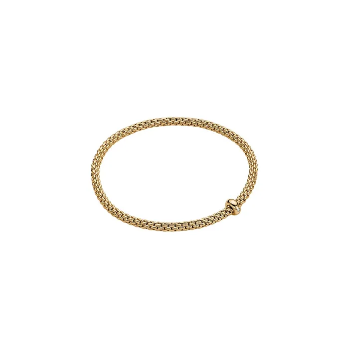 Fope 18K Yellow Gold Prima Collection Diamond Bracelet Small Size FOPE Bracelets