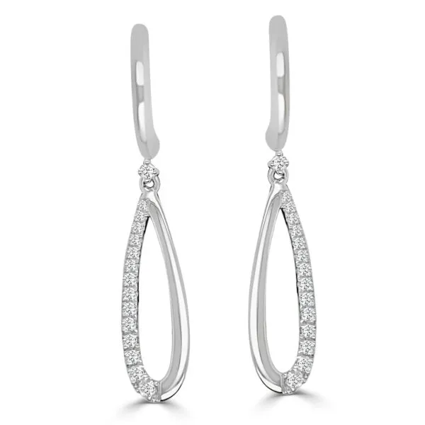 Frederic Sage Earrings Frederic Sage 14K White Gold Open Elongated Pear Diamond Dangle Earrings Frederic Sage Earrings Frederic Sage 14K White Gold Open Elongated Pear Diamond Dangle Earrings