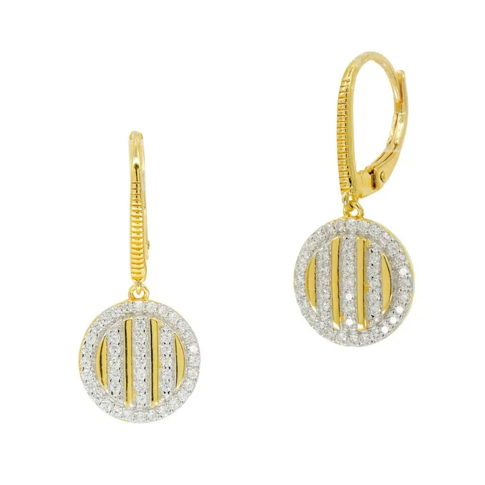 Freida Rothman Earrings Freida Rothman Radiance Leverback Earrings