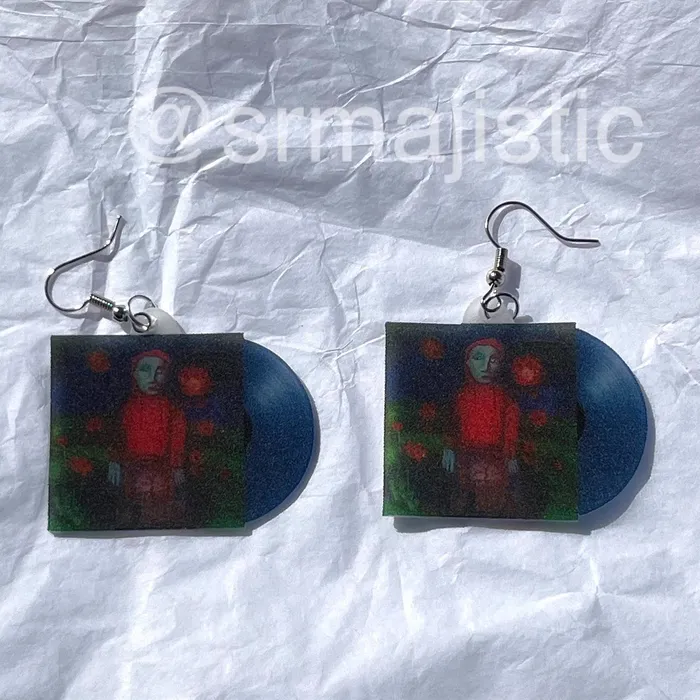 Girl in Red If I Could Make it Go Quiet Vinyl Album Handmade Earrings Sam Makes Things Earrings Girl in Red If I Could Make it Go Quiet Vinyl Album Handmade Earrings Sam Makes Things Earrings