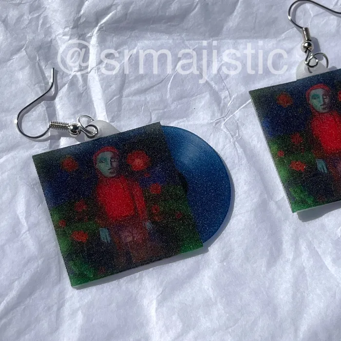 Girl in Red If I Could Make it Go Quiet Vinyl Album Handmade Earrings Sam Makes Things Earrings