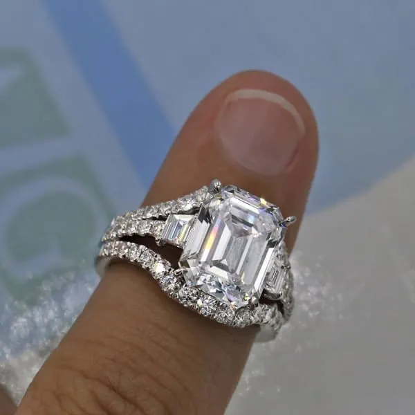 Great 18k White Gold Engagement Ring with Diamonds 629ct Diamond Source NYC Rings