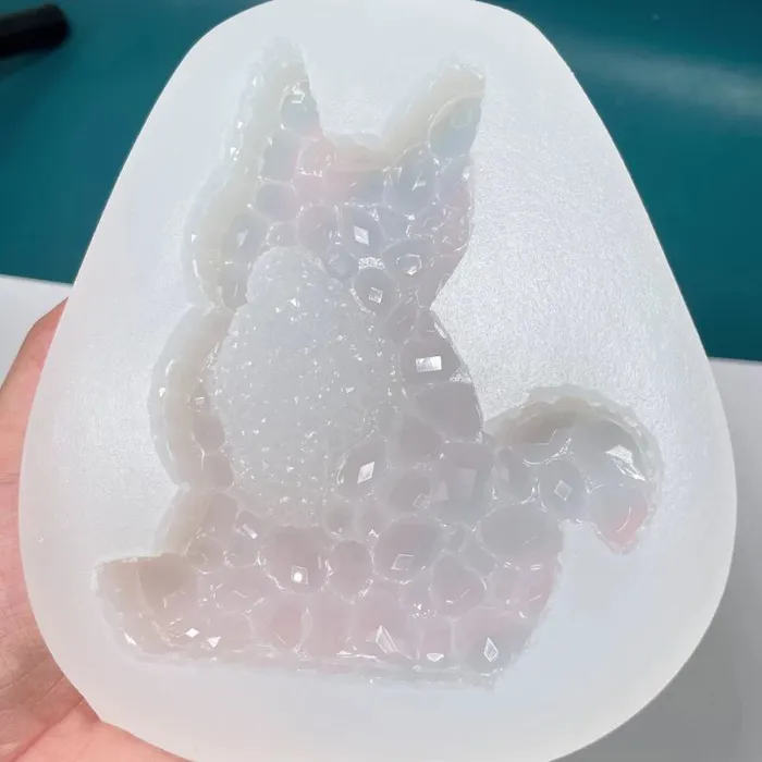 Handmade Diamond Cat Cluster Resin Molds IntoResin Charm Necklaces