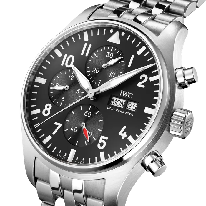 IWC Schaffhausen Watches IWC Schaffhausen Pilots Watch Chronograph Black Dial 43mm IWC Schaffhausen Watches IWC Schaffhausen Pilots Watch Chronograph Black Dial 43mm