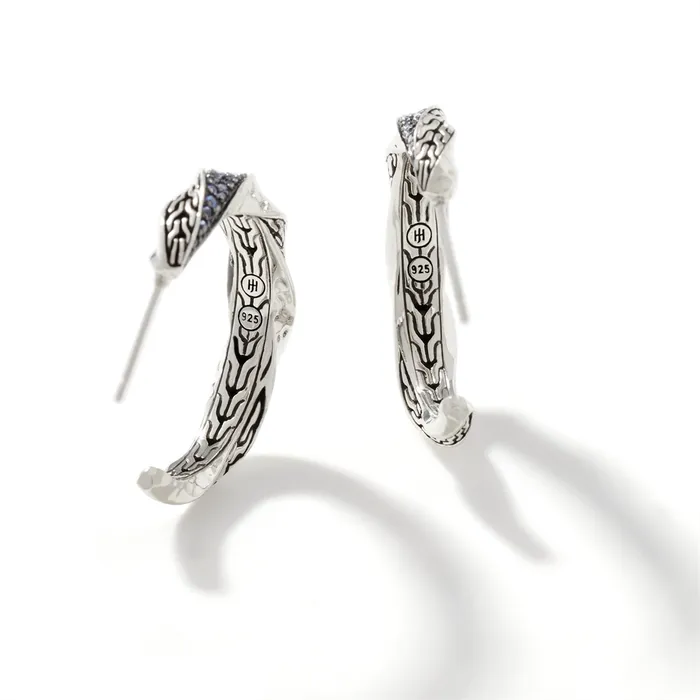 John Hardy Classic Chain Sterling Silver Twisted Hoop Earrings John Hardy Earrings John Hardy Classic Chain Sterling Silver Twisted Hoop Earrings John Hardy Earrings