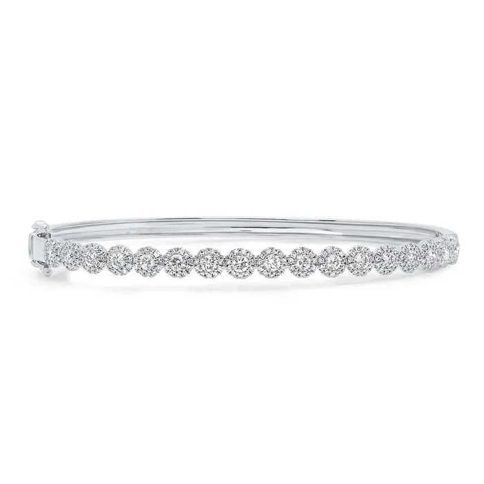 Meierotto Jewelers Bracelets 14K White Gold Diamond Bangle Bracelet