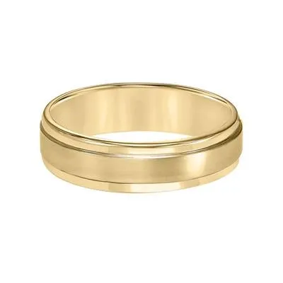 Mens Bands Rings 7mm 14K Yellow Gold Flat Round Edge Carved Wedding Band Mens Bands Rings 7mm 14K Yellow Gold Flat Round Edge Carved Wedding Band