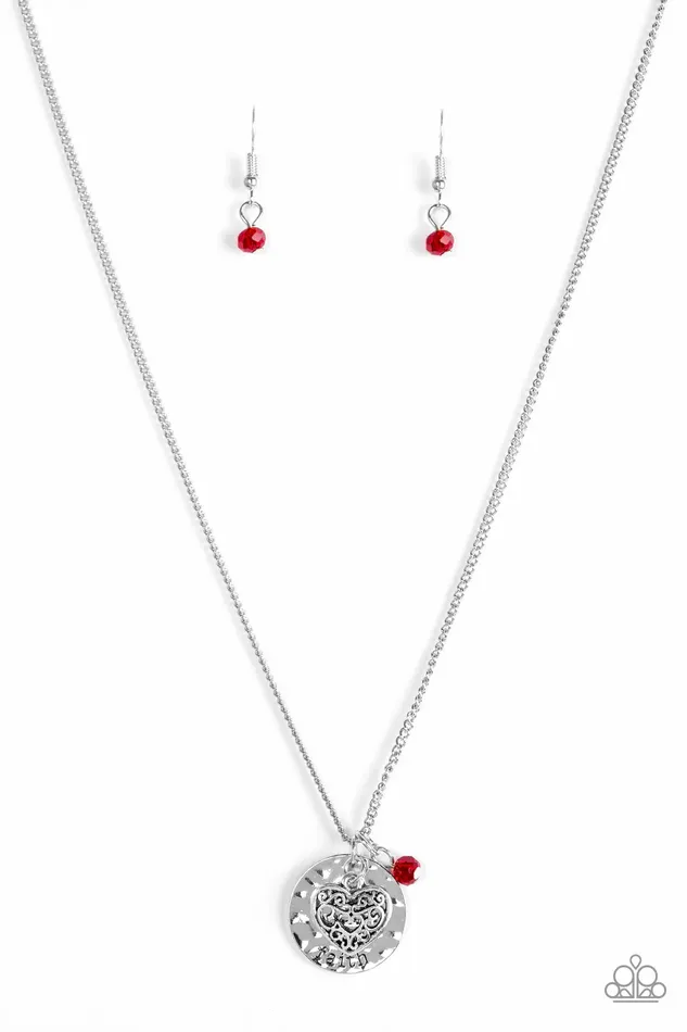 Necklaces Paparazzi Jewelry Paparazzi Necklace A Show Of Good Faith Red