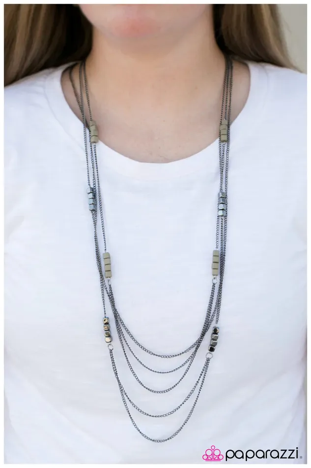 Necklaces Paparazzi Jewelry Paparazzi Necklace Chain Of Fools Green