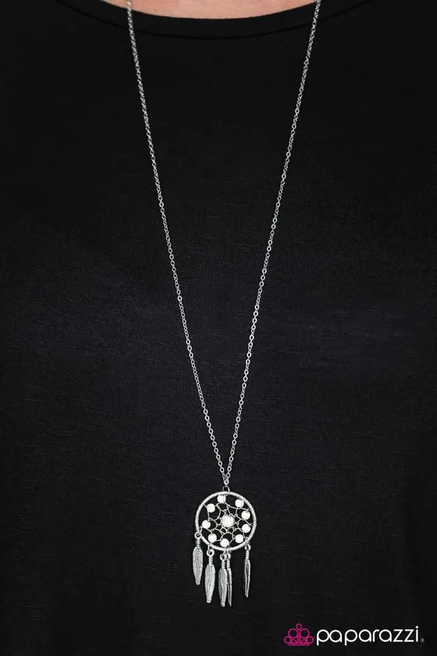 Necklaces Paparazzi Jewelry Paparazzi Necklace Desert Dreams White