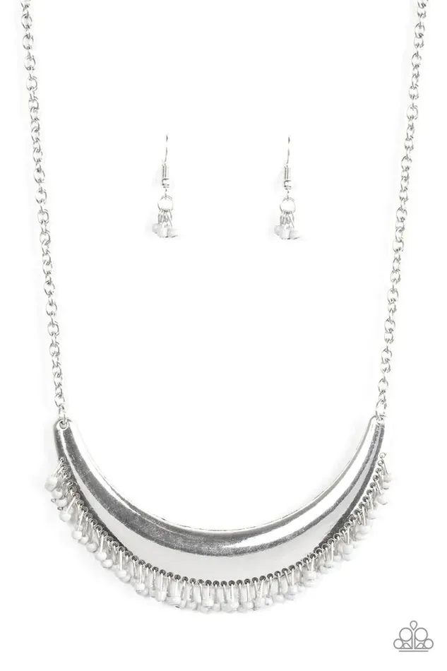 Necklaces Paparazzi Jewelry Paparazzi Necklace Fringe Out Silver