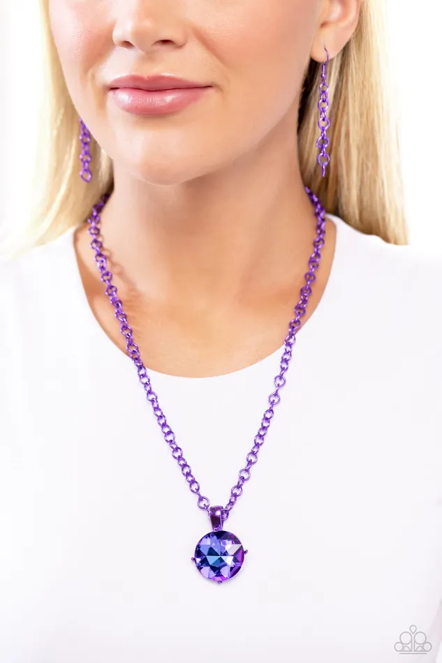 Necklaces Paparazzi Jewelry Paparazzi Necklace Las Vegas DIP Purple