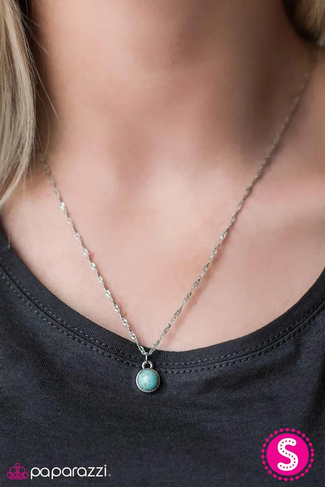Necklaces Paparazzi Jewelry Paparazzi Necklace Miss IndePENDANT Blue