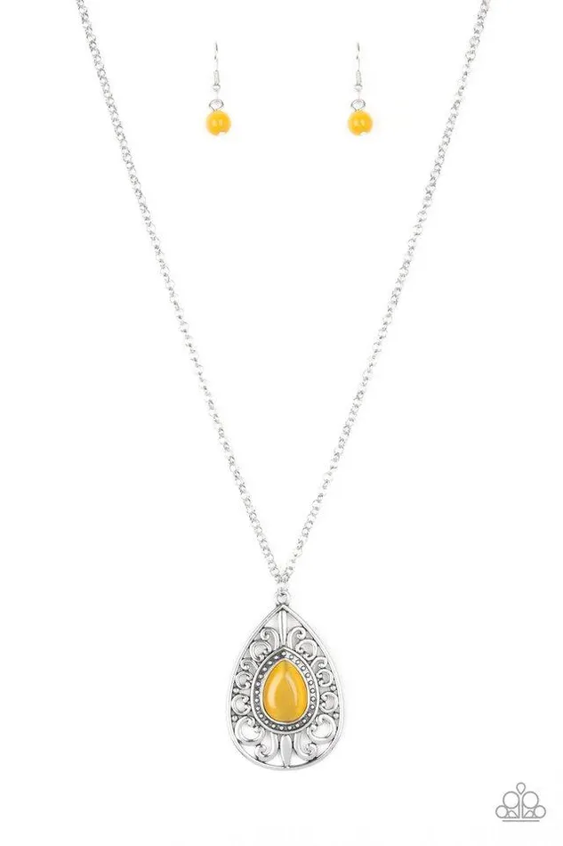 Necklaces Paparazzi Jewelry Paparazzi Necklace Modern Majesty Yellow