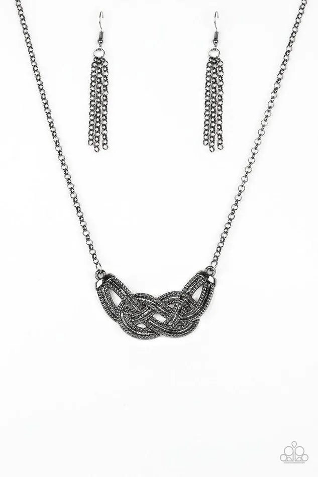 Necklaces Paparazzi Jewelry Paparazzi Necklace Nautically Naples Black