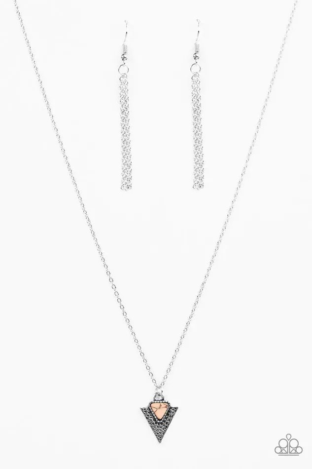 Necklaces Paparazzi Jewelry Paparazzi Necklace Over My ARROWHEAD Brown