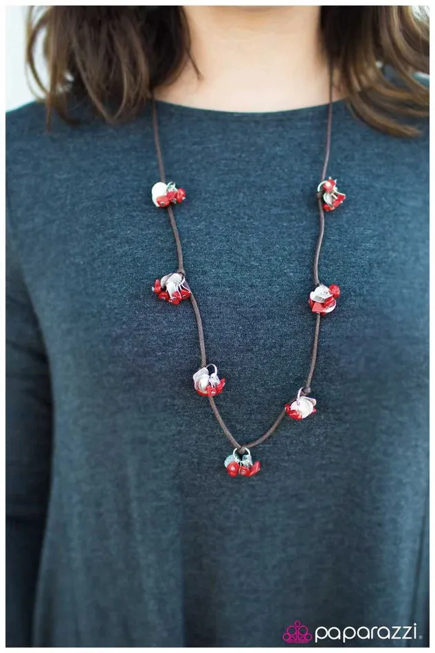 Necklaces Paparazzi Jewelry Paparazzi Necklace Positively Paleo Red