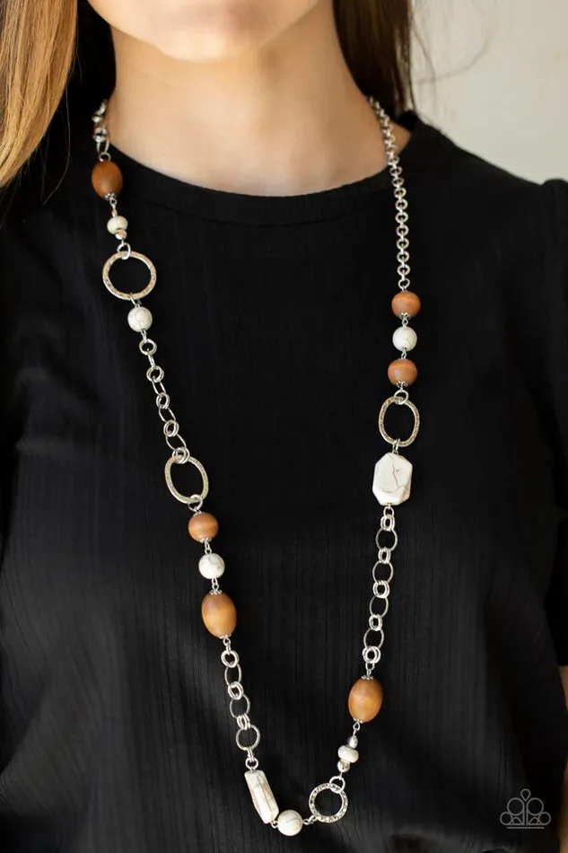 Necklaces Paparazzi Jewelry Paparazzi Necklace Prairie Reserve White
