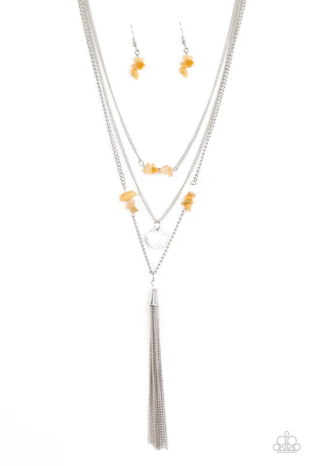 Necklaces Paparazzi Jewelry Paparazzi Necklace River Rock Rio Yellow