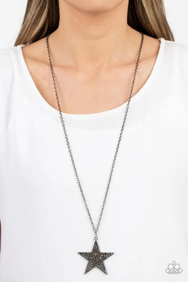 Necklaces Paparazzi Jewelry Paparazzi Necklace Rock Star Sparkle Black