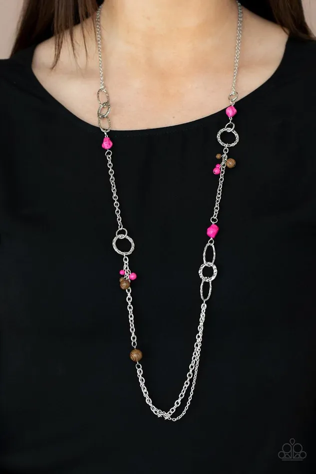 Necklaces Paparazzi Jewelry Paparazzi Necklace Sandstone Safari Pink Necklaces Paparazzi Jewelry Paparazzi Necklace Sandstone Safari Pink