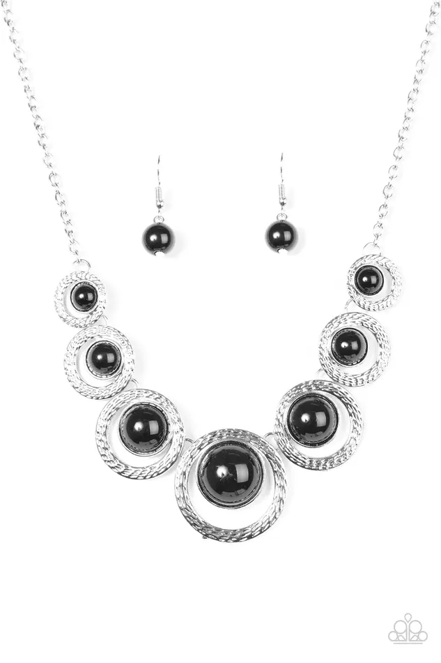 Necklaces Paparazzi Necklace Jungle River Black Paparazzi Jewelry
