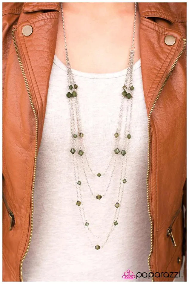 Necklaces Paparazzi Necklace Just Enough Green Paparazzi Jewelry