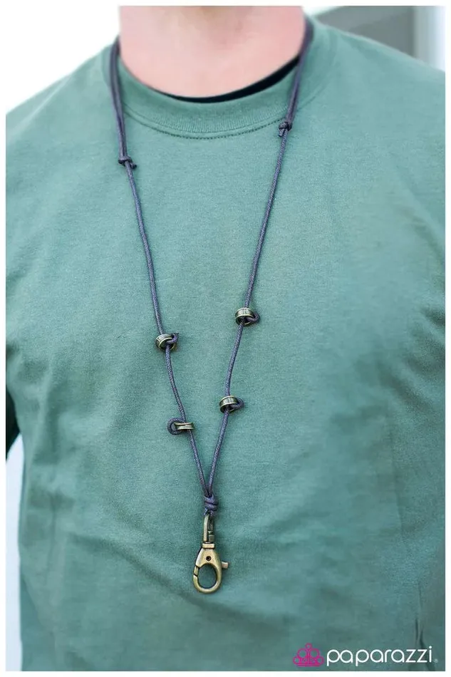 Necklaces Paparazzi Necklace No More Mr Nice Guy Brown Paparazzi Jewelry