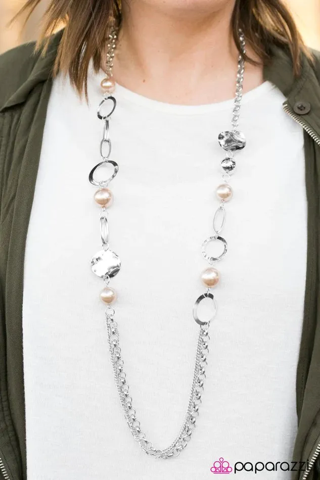 Necklaces Paparazzi Necklace The Big Time Brown Paparazzi Jewelry