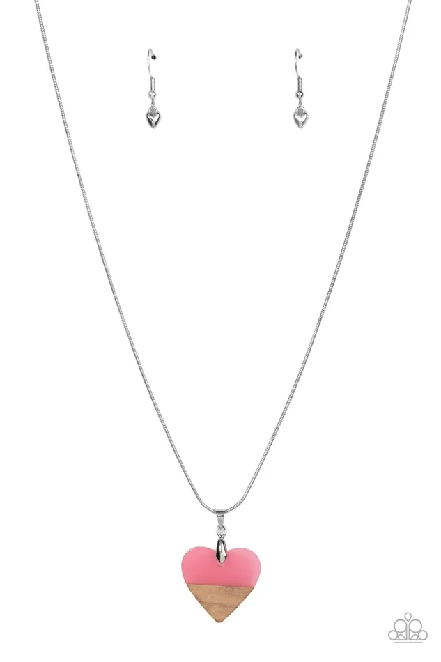 Necklaces Paparazzi Necklace You Complete Me Pink Paparazzi Jewelry