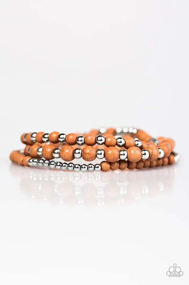 Paparazzi Bracelet Anasazi Desert Brown Paparazzi Jewelry Bracelets