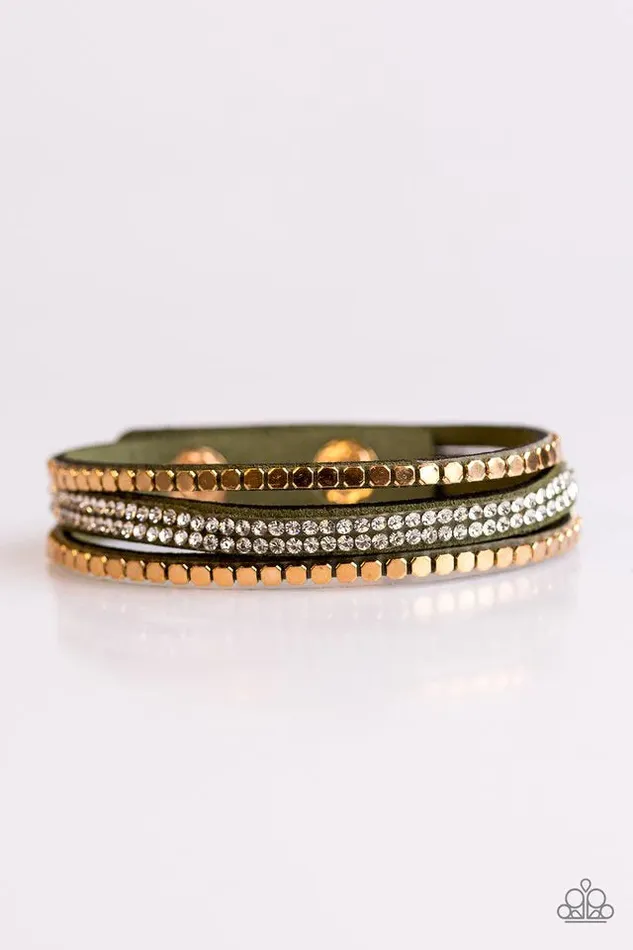 Paparazzi Bracelet Bomb Squad Green Paparazzi Jewelry Bracelets