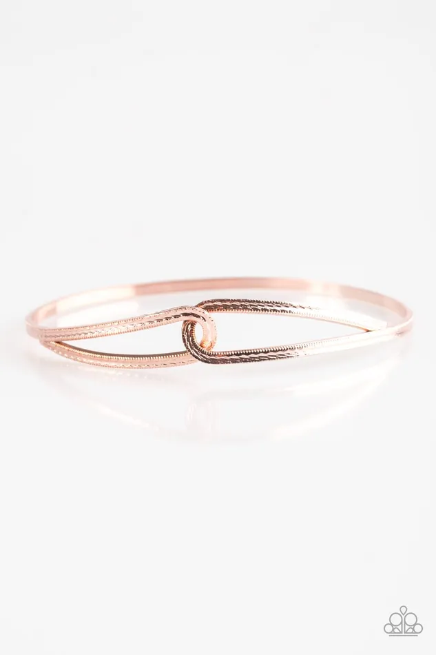 Paparazzi Bracelet Elegant Expressionist Rose Gold Paparazzi Jewelry Bracelets