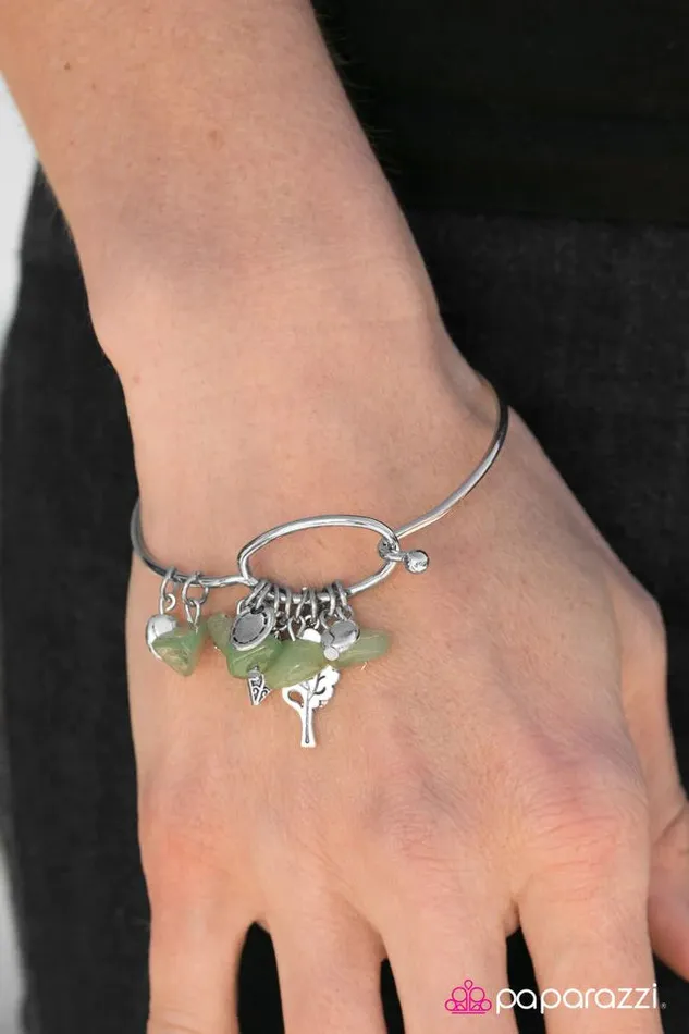 Paparazzi Bracelet Grounded Green Paparazzi Jewelry Bracelets