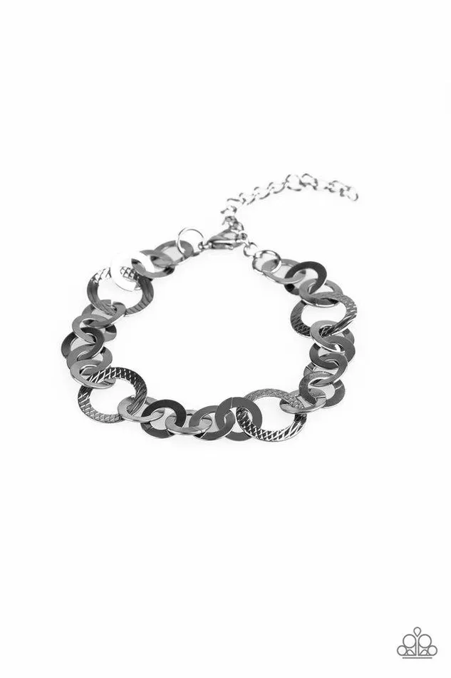 Paparazzi Bracelet Modern Movement Black Paparazzi Jewelry Bracelets