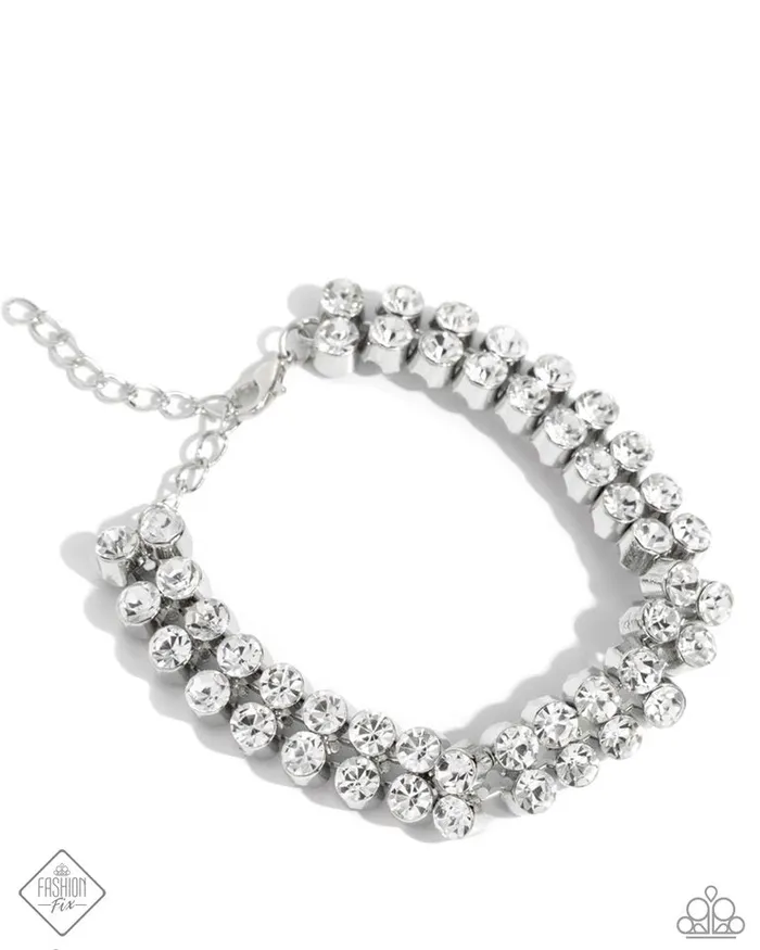 Paparazzi Bracelet Once Upon A TIARA White Paparazzi Jewelry Bracelets Paparazzi Bracelet Once Upon A TIARA White Paparazzi Jewelry Bracelets