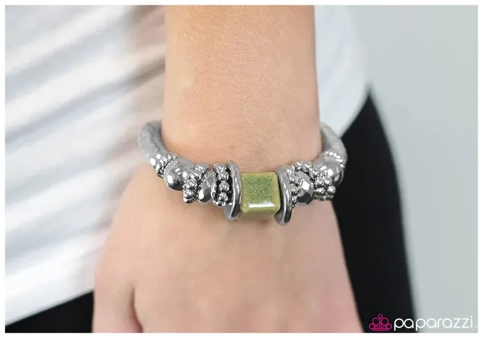 Paparazzi Bracelet Sea Siren Green Paparazzi Jewelry Bracelets