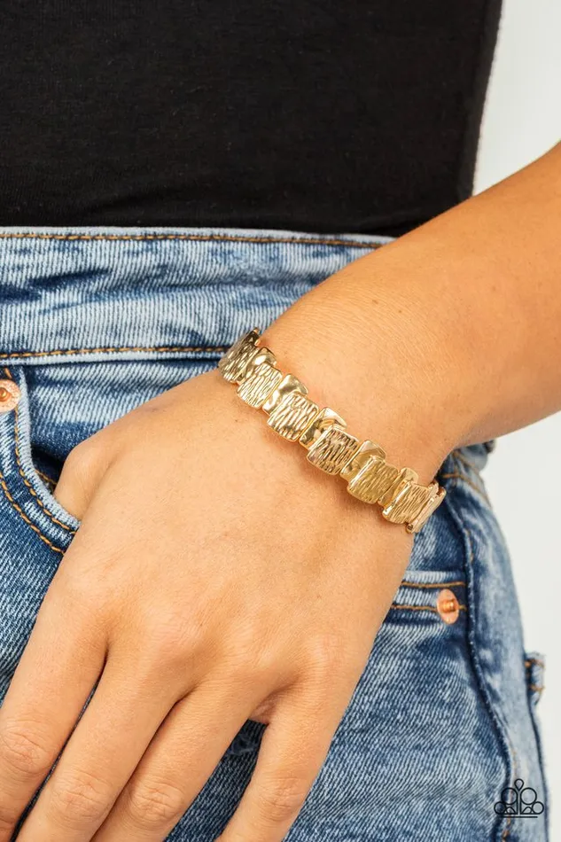 Paparazzi Bracelet Urban Stackyard Gold Paparazzi Jewelry Bracelets