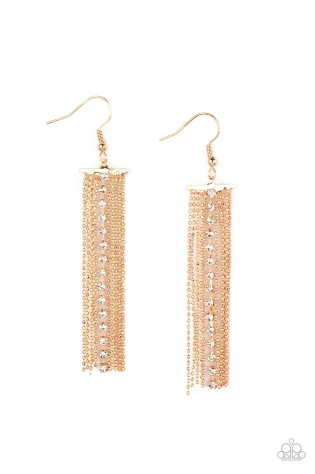 Paparazzi Earring Another Day Another DRAMA Gold Paparazzi Jewelry Earrings Paparazzi Earring Another Day Another DRAMA Gold Paparazzi Jewelry Earrings