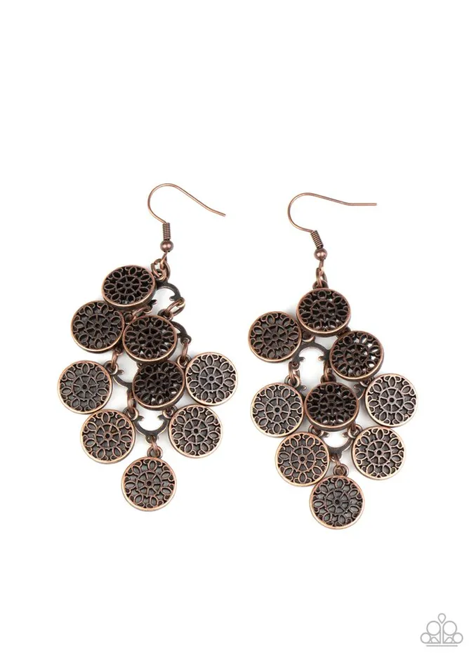 Paparazzi Earring Blushing Blooms Copper Paparazzi Jewelry Earrings Paparazzi Earring Blushing Blooms Copper Paparazzi Jewelry Earrings