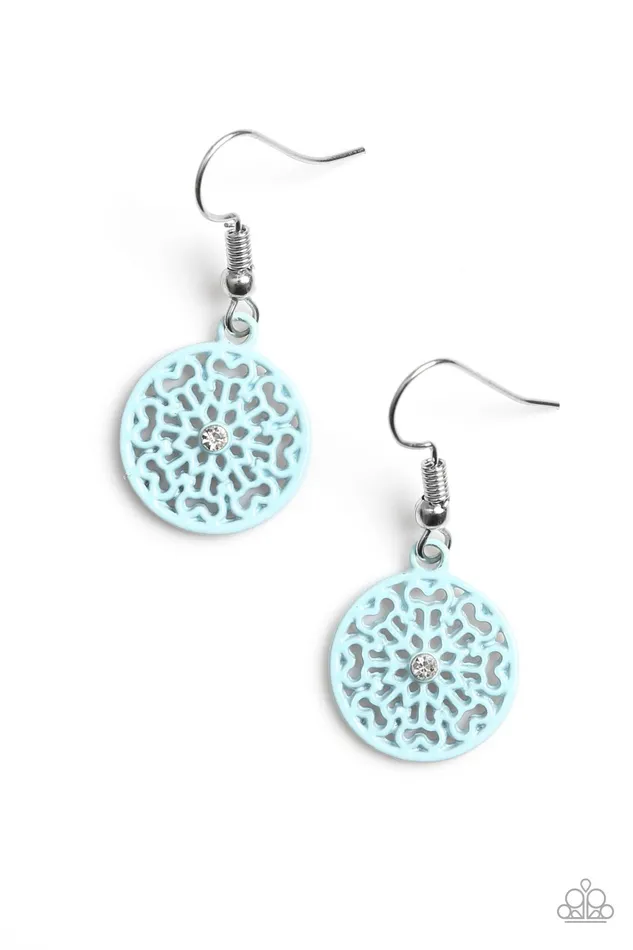 Paparazzi Earring Colorfully Capricious Blue Paparazzi Jewelry Earrings